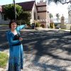 Karen Maber outside Ellesmere House, Sans Souci site of Ellesmere Blacks Camp, Kogarah Bay